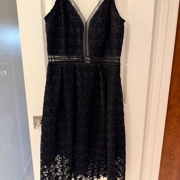 Sam Edelman Black Lace Star Dress – Size 6 - Picture 2 of 2